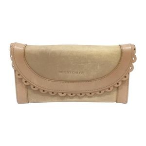See By Chloe tan leather long snap wallet